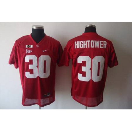 Crimson Tide #30 Donot Hightower Red 2016 College Football Playoff National Championship Patch Stitched NCAA Jersey
