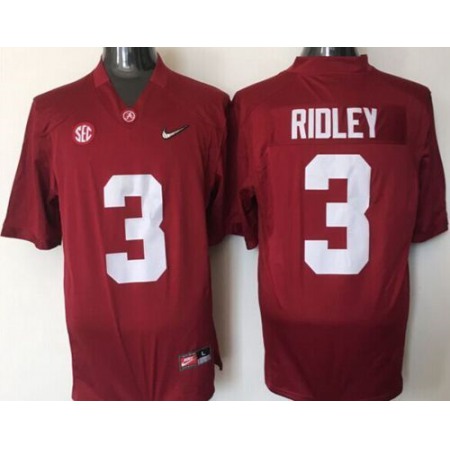 Crimson Tide #3 Calvin Ridley Red 2016 National Championship Stitched NCAA Jersey
