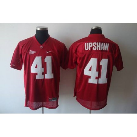Crimson Tide #41 Courtney Upshaw Red Stitched NCAA Jersey