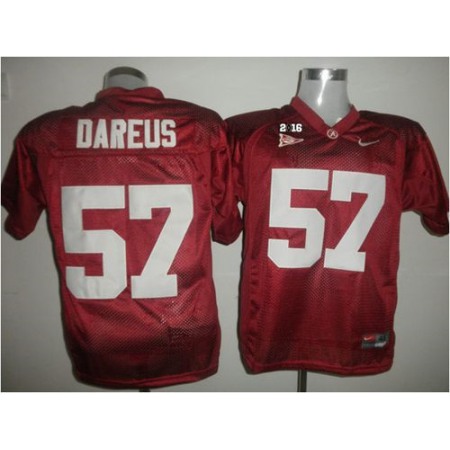 Crimson Tide #57 Marcell Dareus Red 2016 College Football Playoff National Championship Patch Stitched NCAA Jersey