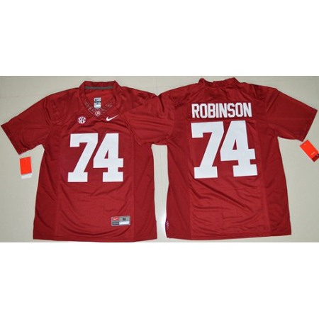 Crimson Tide #74 Cam Robinson Red Limited Stitched NCAA Jersey
