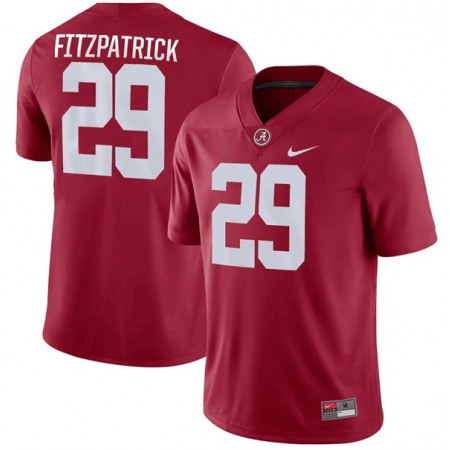 Men's Alabama Crimson Tide #29 Minkah Fitzpatrick Red Stitched Jersey