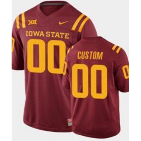Men's Iowa State Cyclones Active Player Custom Stitched Game Jersey
