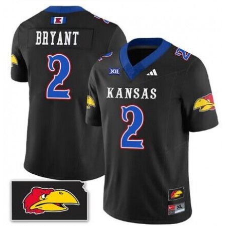 Men's Kansas Jayhawks ACTIVE PLAYER Custom Black 2023 F.U.S.E. Stitched Jersey
