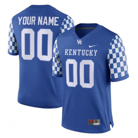 Men's Kentucky Wildcats ACTIVE PLAYER Custom Blue Stitched Jersey
