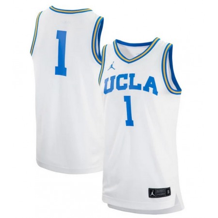 Men's UCLA Bruins Active Player Custom White Stitched Basketball Jersey
