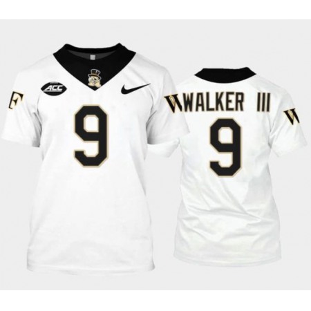 Men's Wake Forest Demon Deacons Customized White Stitched Football Jersey