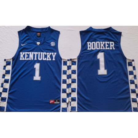 Youth Kentucky Wildcats Custom Blue Stitched Basketball Jersey