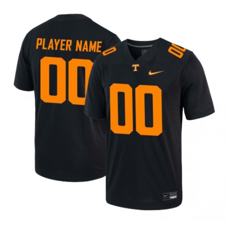 Youth Tennessee Volunteers Customized Black Stitched Game Jersey