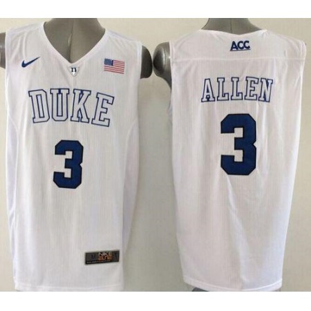 Blue Devils #3 Grayson Allen White Basketball Elite Stitched NCAA Jersey