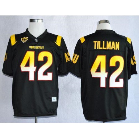 Sun Devils #42 Pat Tillman Black Stitched NCAA Jersey