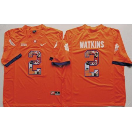 Tigers #2 Sammy Watkins Orange Player Fashion Stitched NCAA Jersey