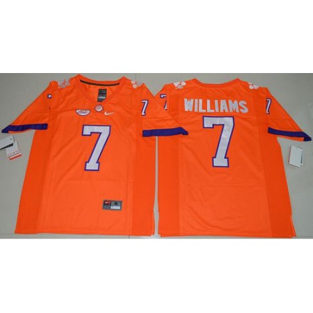 Tigers #7 Mike Williams Orange Limited Stitched NCAA Jersey