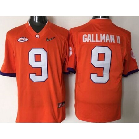 Tigers #9 Wayne Gallman II Orange 2016 National Championship Stitched NCAA Jersey