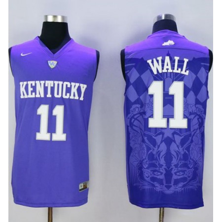 Wildcats #11 John Wall Blue Basketball Stitched NCAA Jersey