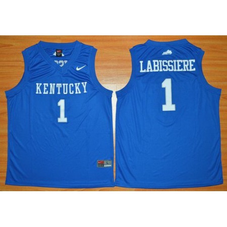 Wildcats #1 Skal Labissiere Royal Blue Basketball Stitched NCAA Jersey