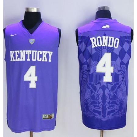 Wildcats #4 Rajon Rondo Blue Basketball Stitched NCAA Jersey