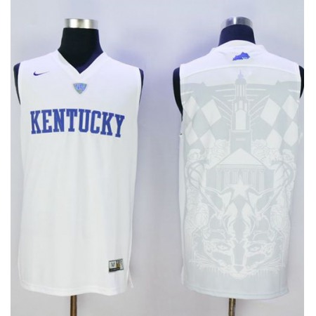 Wildcats Blank White Basketball Stitched NCAA Jersey