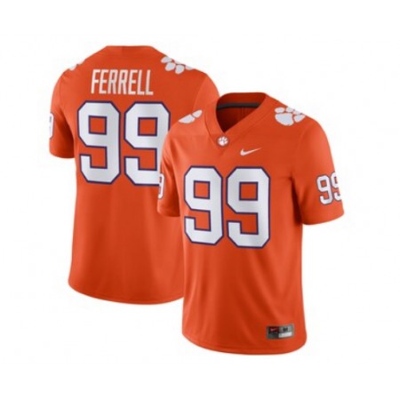Men's Memphis Tigers #99 Clelin Ferrell Orange Game Jersey