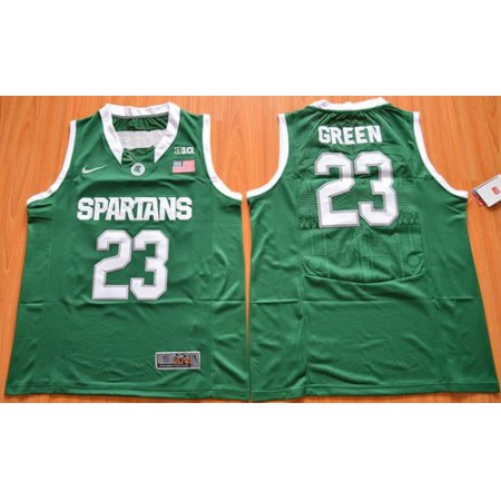 Spartans #23 Draymond Green Green Authentic Basketball Stitched NCAA Jersey