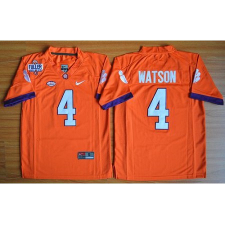 Tigers #4 Deshaun Watson Orange 1975-1978 Fuller Stitched Youth NCAA Jersey
