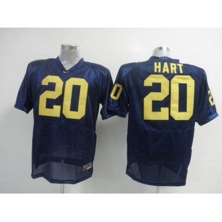 Wolverines #20 Mike Hart Blue Stitched NCAA Jersey