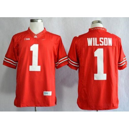 Buckeyes #1 Dontre Wilson Red Limited Stitched NCAA Jersey