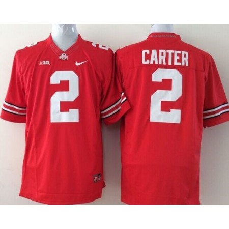 Buckeyes #2 Cris Carter Red Stitched Youth NCAA Jersey