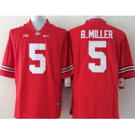 Buckeyes #5 Braxton Miller Red Stitched Youth NCAA Jersey