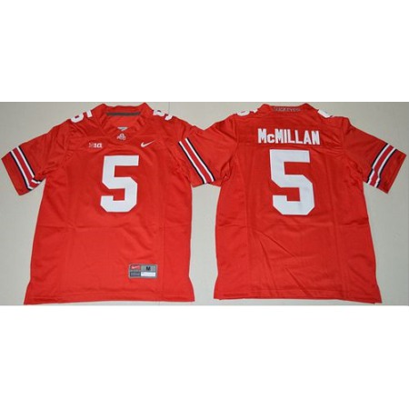 Buckeyes #5 Raekwon McMillan Red Stitched Youth NCAA Jersey