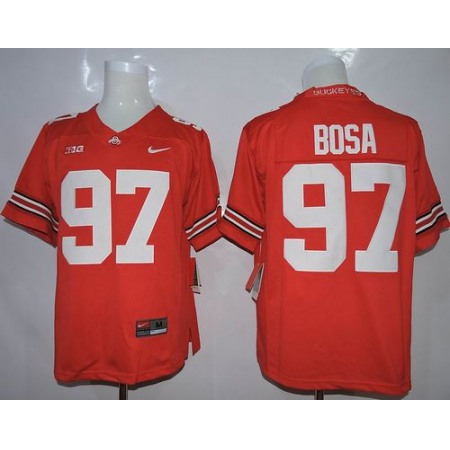 Buckeyes #97 Joey Bosa Red Limited Stitched NCAA Jersey