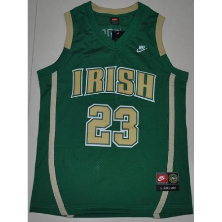 Fighting Irish #23 Lebron James Green Basketball Stitched NCAA Jersey