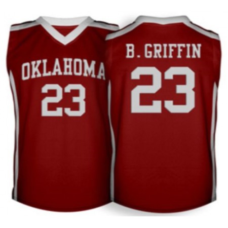 Sooners #23 Blake Griffin Red Basketball Stitched NCAA Jersey