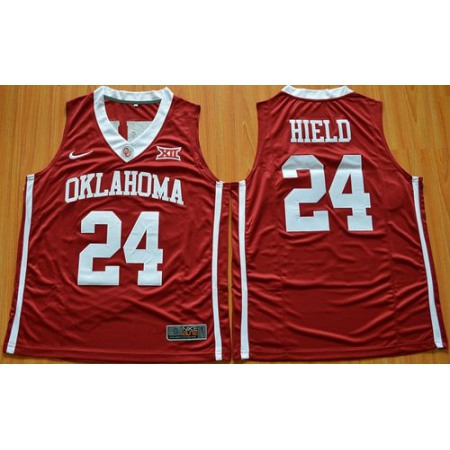Sooners #24 Buddy Hield Red Basketball New XII Stitched NCAA Jersey