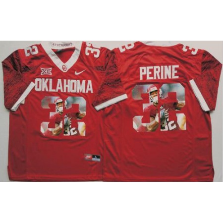 Sooners #32 Samaje Perine Red Player Fashion Stitched NCAA Jersey