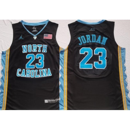 Youth North Carolina Tar Heels #23 Michael Jordan Black Stitched Jersey