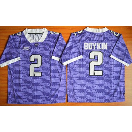 Horned Frogs #2 Trevone Boykin Purple Stitched NCAA Jersey