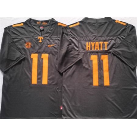 Tennessee Volunteers #11 HYATT Grey Stitched Jersey