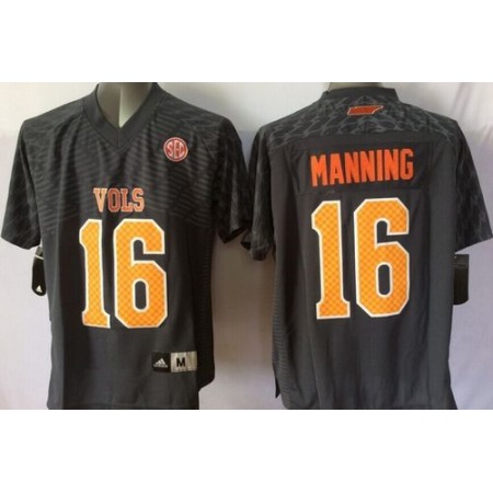 Vols #16 Peyton Manning Black Stitched Youth NCAA Jersey