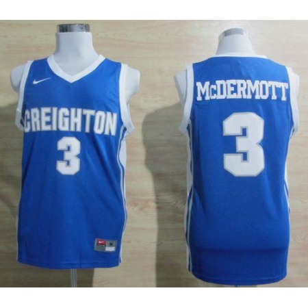 Bluejays #3 Doug McDermott Light Blue Basketball Stitched NCAA Jersey