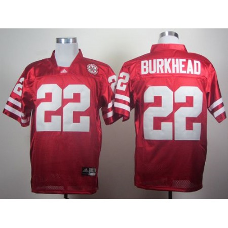 Cornhuskers #22 Rex Burkhead Red Stitched NCAA Jersey