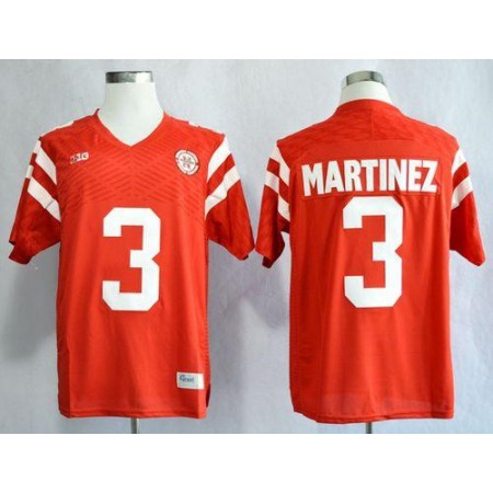 Cornhuskers #3 Taylor Martinez Red New Big 10 Stitched NCAA Jersey