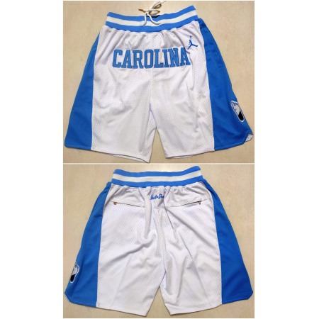 Men's North Carolina White/Blue Shorts(Run Small)