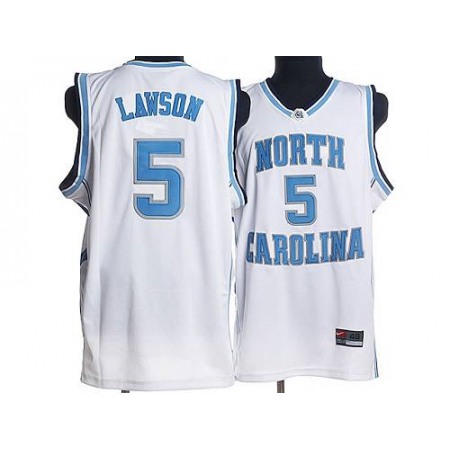 North Carolina #5 Ty Lawson White Stitched NCAA Jersey