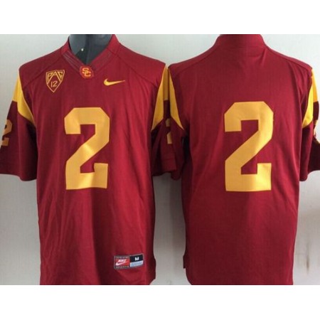 Trojans #2 Robert Woods Red Stitched NCAA Jersey