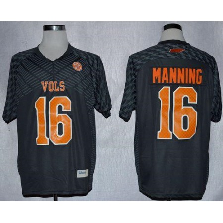 Vols #16 Peyton Manning Smokey Grey New Stitched NCAA Jersey