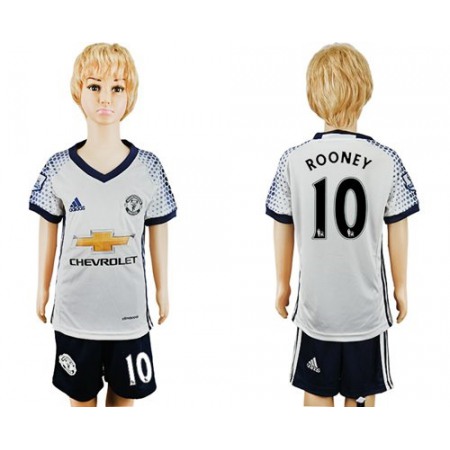 Manchester United #10 Rooney SEC Away Kid Soccer Club Jersey