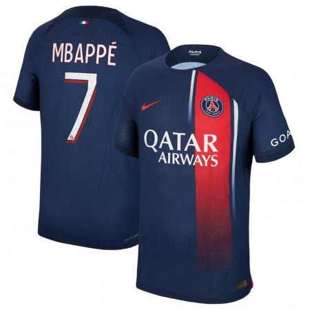 Men's Paris Saint-Germain #7 Mbappe Navy Soccer Jersey