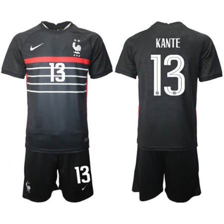 Men's France #13 Kanta Black Home Soccer Jersey Suit