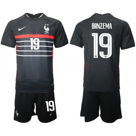 Men's France #19 Brnzema Black Home Soccer Jersey Suit